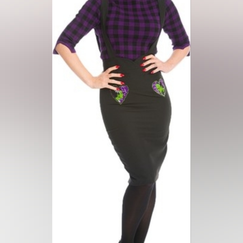 Made For Each Other Suspendor Skirt & Collar